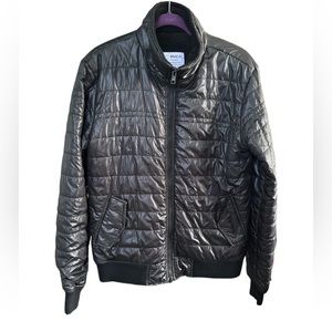 RVCA Kids XL Lined Full Zip Black Puffer Jacket